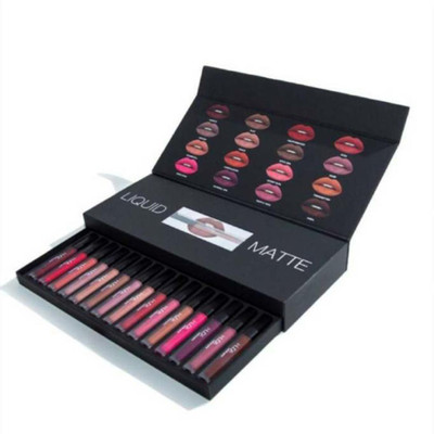 

glorist Liquid Smooth Huda beauty Matte Lipstick set of 16 pieces (80 ml, Multi Color)(Multi)