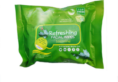 

One Personal Care Refreshing Facial Wipes (25 Cosmetic Pare Towelettes) | Jasmine * Makeup Remover(50 g)