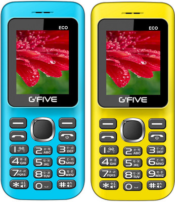 

Gfive Eco Combo of Two Mobiles(Light Blue & Yellow)