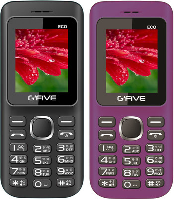 

Gfive Eco Combo of Two Mobiles(Black & Voilet)