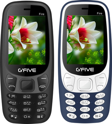 

Gfive Fire Combo of Two Mobiles(Blue & Black)