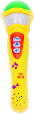 

SS Traders -Musical MIC with Microphone 5 music changer Toys - Y/G (Yellow)(Yellow)