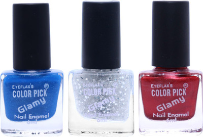 

Eyeflax's Colorpick Glamy Nail Enamel Combo (4) Multicolor(Pack of 3)
