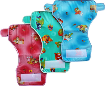 

My New Born One side towel and one side plastic, Soft and Skin Friendly-Reusable Diaper Nappies, Multicolor