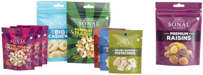 

Sonal Cashew Pista Pack Assorted Nuts(240 g, Pouch)