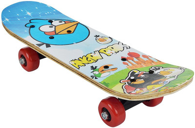 

Iris Wood-Composite Angrybird 5 inch x 16 inch Skateboard(Multicolor)