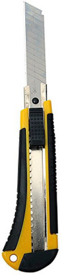 

ASINT Heavy Duty 18 mm Cutter Knife Set Plastic Grip Hand-held Paper Cutter(Set Of 1, multicolor)