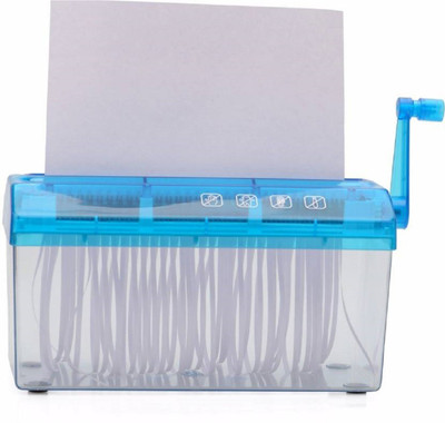 

Royalkart Hand Operated Paper Shredder Mini Cutting Machine Portable Manual A4 Paper Cutting Tool Desktop Stationery (Blue) Paper Trimmer(2)