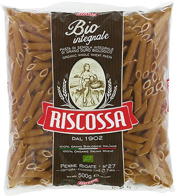 

Pastificio Riscossa Organic Penne Rigate Whole Wheat Pasta Shell Pasta(500 g)