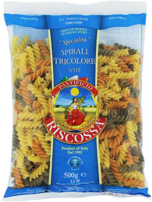 

Pastificio Riscossa Spirali Tricolor Pasta Shell Pasta(500 g)