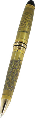 

auteur Auspicious, Blessings of Lord Ganesha, Made in Bronze, Om and Ganesha Carved Ball Pen