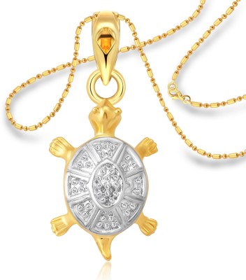 VIGHNAHARTA Lucky Turtle Gold-plated Alloy Pendant
