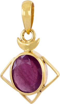 Gems Jewels Online Gemsjewelsonline Gold-plated Ruby Stone Pendant