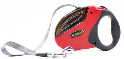 

SRI High Quality Cool Buo Retractable Adjustable Leash For Dogs 500 cm Dog & Cat Strap Leash(Red, Black)