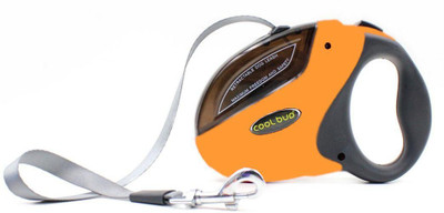

Sri High Quality Cool Buo Retractable Adjustable Leash For Dogs 500 cm Dog & Cat Strap Leash(Orange, Black)