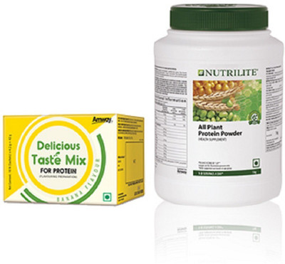 

Amway NUTRILITE® Delicious Taste Mix & All Plant Protein Powder Plant-Based Protein(1048 g, Banana)