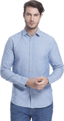 JACK & JONES Men Checkered Casual Blue Shirt JACK & JONES Men Checkered Casual Blue Shirt