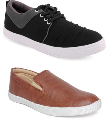 

Vendoz Casuals For Men(Black, Tan, Multicolor