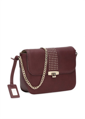 

Allen Solly Girls Casual Maroon PU Sling Bag