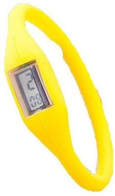 

Ismart Ismart Yellow Led Digital Bracelet Watch For Boys & Girls (Ismart00048) Yellow Smartwatch(Yellow Strap All)