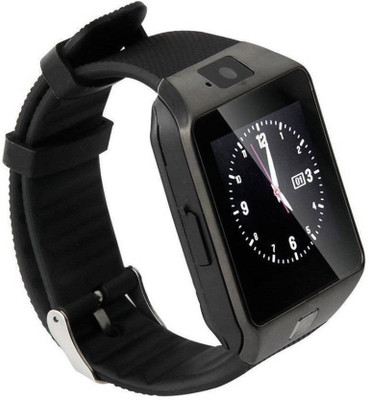 

ALONZO Bluetooth SmartWatch With WhatsApp, Facebook, Twitter, Pedometer, Camera, SIM Card & Sleep Monitoring Suppors Black Smartwatch(Black Strap Free Size)