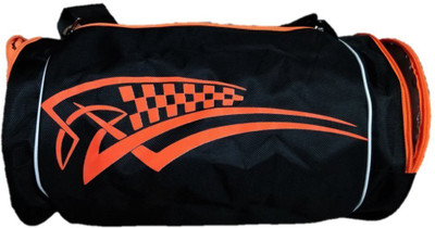

HeadTurners Polyster Sports Gym Duffle Bag Unisex Sports Gym(Black, Kit Bag