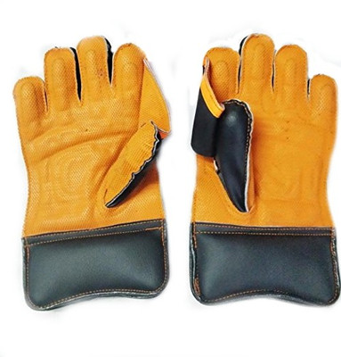 

HeadTurners Prem Sagar-Wicket Keeping gloves(Black) Wicket Keeping Gloves (Free Size, Orange)