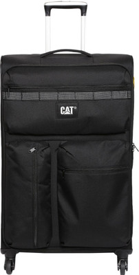 

CAT Cargo Polyester Soft Sided Suitcase Cabin Luggage -  inch(Black