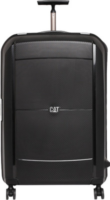CAT Cargo Polypropylene Hard Sided Suitcase Check-in Luggage -  inch(Black