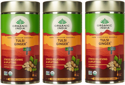 

Organic India Tea Tulsi, Ginger Herbal Infusion Drum(300 g)