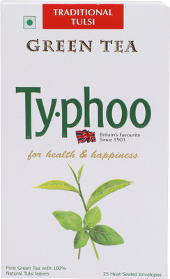

Typhoo Traditional Tulsi Green Tea Bags(25 Bags, Box)