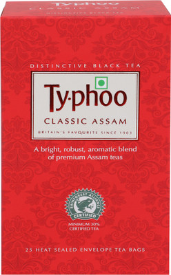 

Typhoo Classic Assam Black Tea Bags(25 Bags, Box)