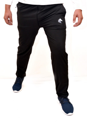 RAGA FIT Solid Men Black Track Pants RAGA FIT Solid Men Black Track Pants