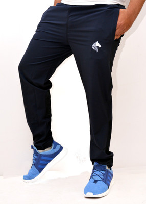 RAGA FIT Solid Men Blue Track Pants RAGA FIT Solid Men Blue Track Pants