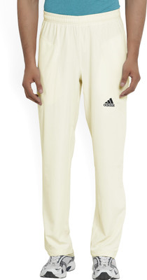 ADIDAS Solid Men Beige Track Pants