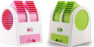 

Elegant Shopping ESMNPSS Mini USB Fragrance Air Conditioner Cooling Fan Cooling Portable Desktop Dual Bladeless Air Cooler (Purple & White Color) (Color May Vary) USB Fan(Pink, Purple)