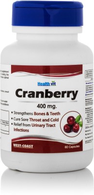 

HealthVit Pure Cranberry Extract 400MG 60 Capsules(400 mg)