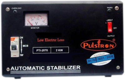 

PULSTRON PTI-2070 2 KVA (70V-290V) Single Phase Automatic Voltage Stabilizer for Mainline(Black)