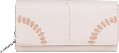 

Butterflies Women Beige Artificial Leather Wallet(4 Card Slots), Beige;cream