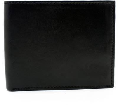 delma Men Black Genuine Leather Wallet