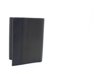 

DELMA Men Black Genuine Leather Wallet(4 Card Slots)