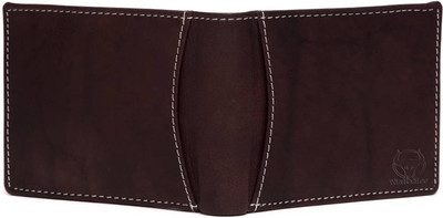 

WalletLee Men Brown Genuine Leather Wallet(6 Card Slots), Antic-brown