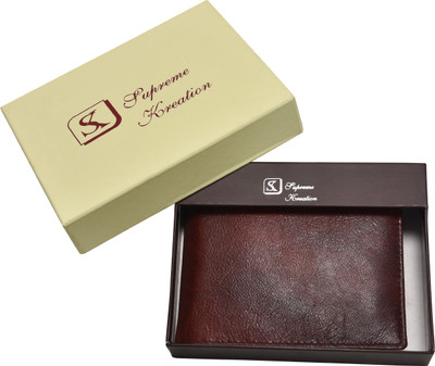 

BROWN Men Brown Genuine Leather Wallet(2 Card Slots)