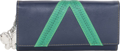 

Butterflies Women Blue, Green Artificial Leather Wallet(4 Card Slots)