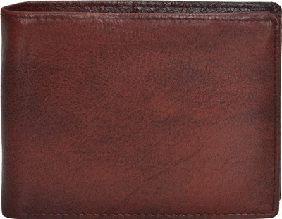 

SK TRADER Men Brown Genuine Leather Wallet(2 Card Slots)