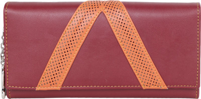 

Butterflies Women Maroon, Orange Artificial Leather Wallet(4 Card Slots)