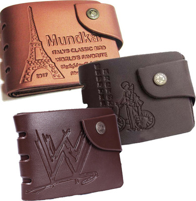 

Peacock Mundkar Men Tan, Black, Brown Fabric Wallet(5 Card Slots), Black;brown;tan
