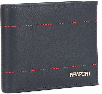 

Newport Men Blue Genuine Leather Wallet(3 Card Slots), Navy