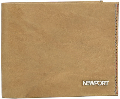 

Newport Men Tan Genuine Leather Wallet(4 Card Slots)