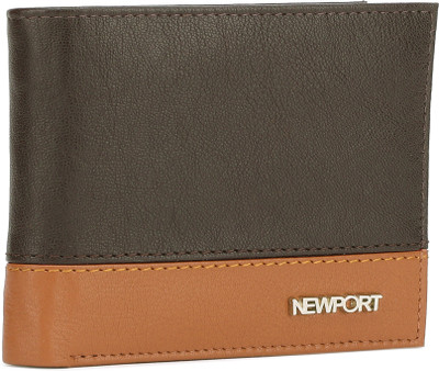 

Newport Men Tan, Brown Genuine Leather Wallet(3 Card Slots), Brown;mango tan & orange
